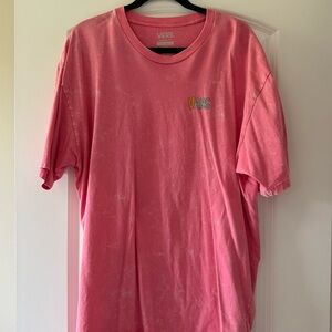 Vans Distressed Pink Short Sleeve Tee